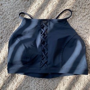 Black lululemon swim top size 6
